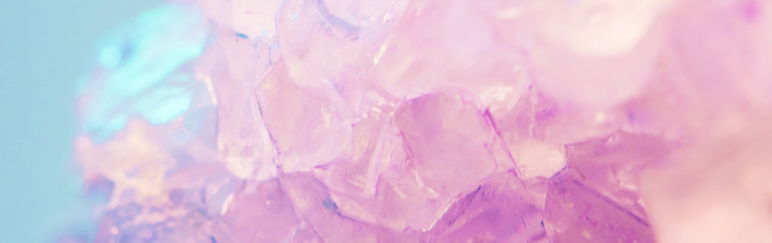 closeup blurry image of crystal